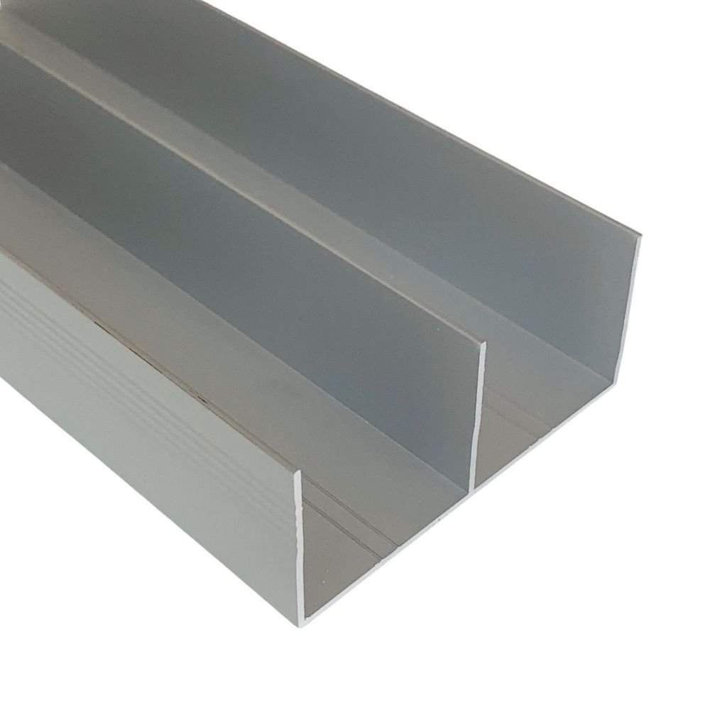 Guía doble superior aluminio