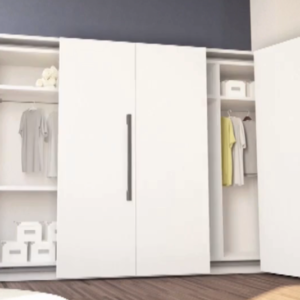 Sistema puerta colgante, plegable y corredizo